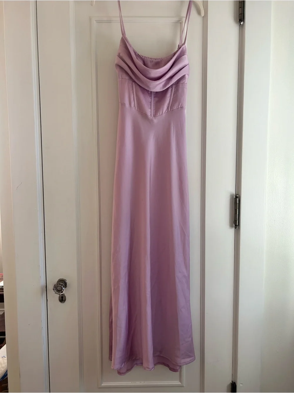 Princess Polly Lilac Satin Corset Slip Dress - Picture 3 of 8